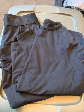 all in motion Black Athletic Base Layer Set - Top & Leggings